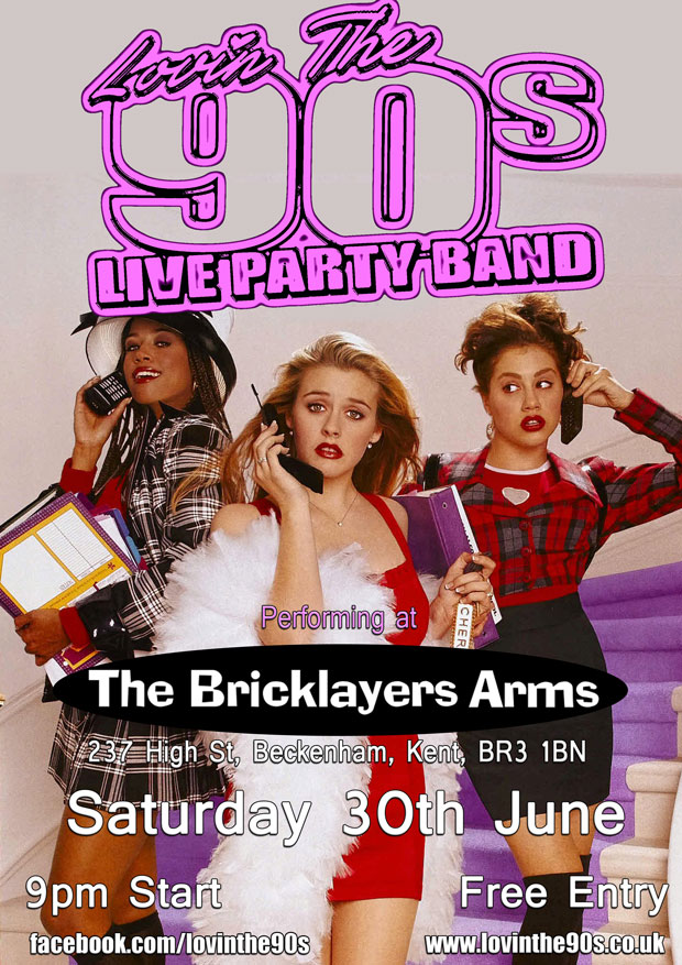Lovin The 90s at the Bricklayers Arms Beckenham 30th June 2017